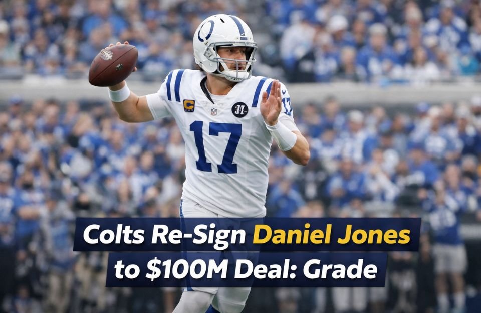 Colts Re-Sign Daniel Jones to $100M Deal Grade