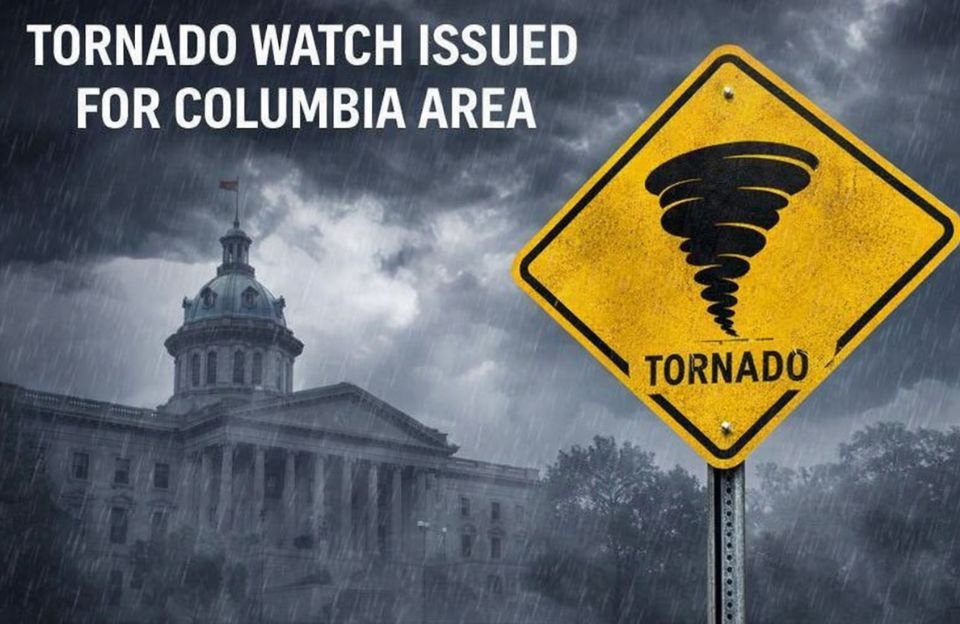 Columbia Area Under Tornado Watch as Storms Move In