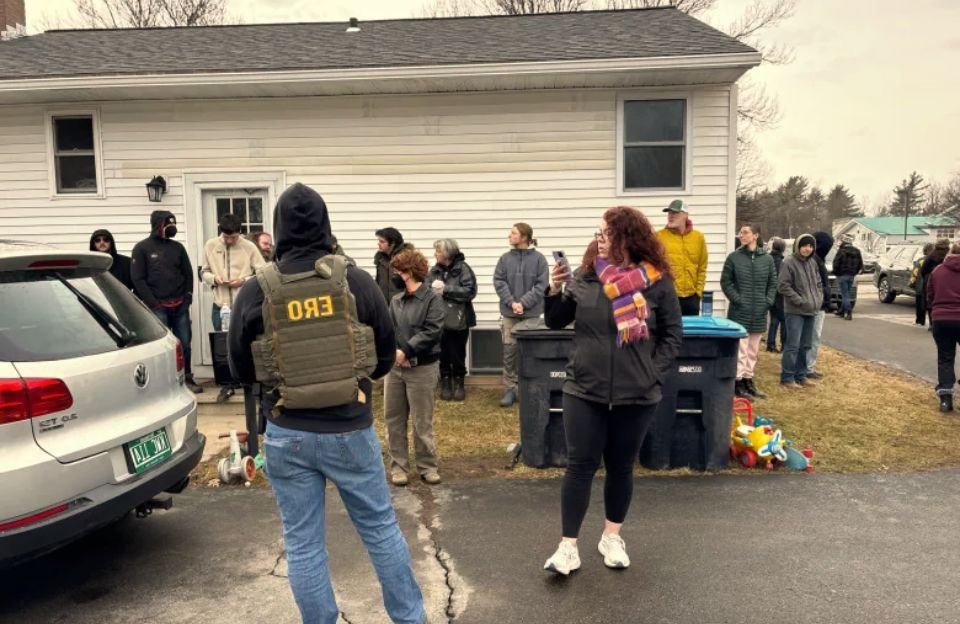 Exclusive ICE Officers Encircle Home as Tensions Explode