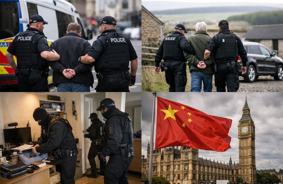 UK Police Arrest Three on Suspicion of China-Related Spying